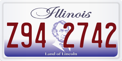IL license plate Z942742