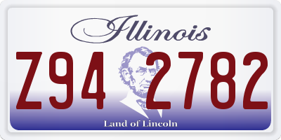 IL license plate Z942782