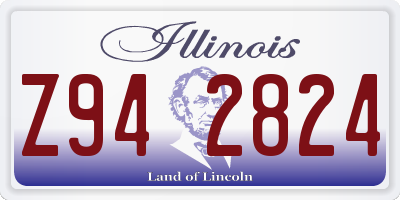 IL license plate Z942824
