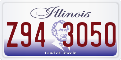 IL license plate Z943050