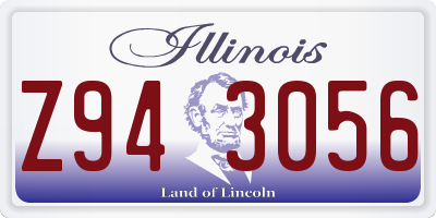IL license plate Z943056