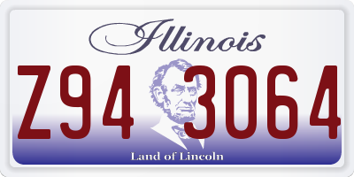 IL license plate Z943064