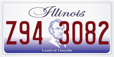 IL license plate Z943082