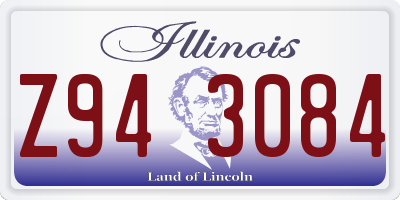 IL license plate Z943084