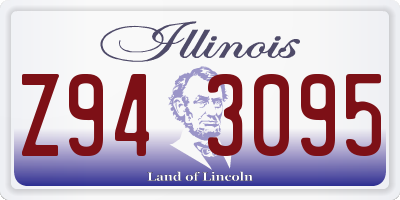 IL license plate Z943095
