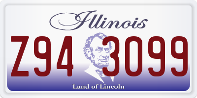 IL license plate Z943099