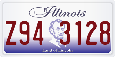 IL license plate Z943128