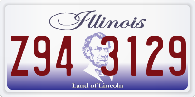 IL license plate Z943129