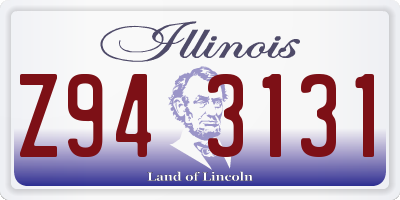 IL license plate Z943131