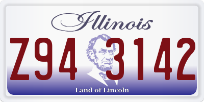 IL license plate Z943142