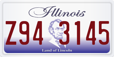 IL license plate Z943145