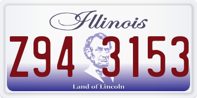 IL license plate Z943153