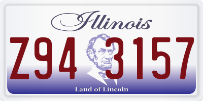 IL license plate Z943157