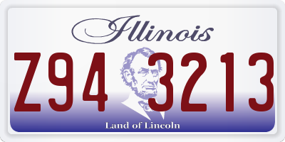 IL license plate Z943213