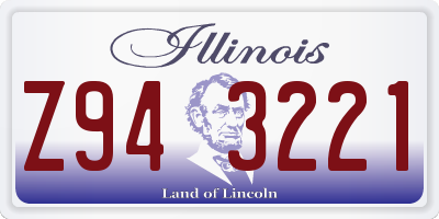 IL license plate Z943221