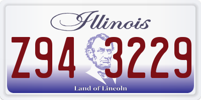 IL license plate Z943229