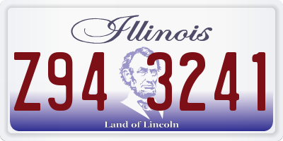 IL license plate Z943241