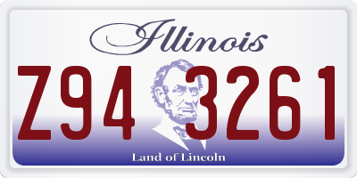 IL license plate Z943261