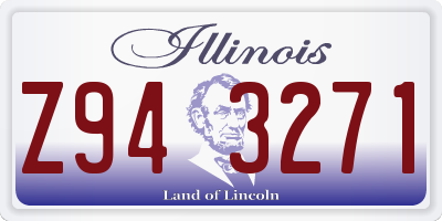 IL license plate Z943271