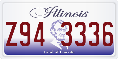IL license plate Z943336
