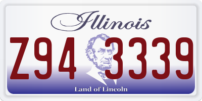 IL license plate Z943339
