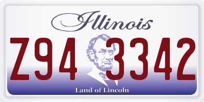 IL license plate Z943342