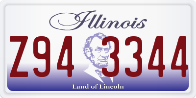IL license plate Z943344