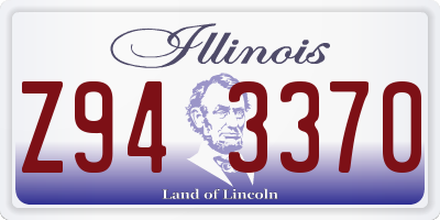 IL license plate Z943370
