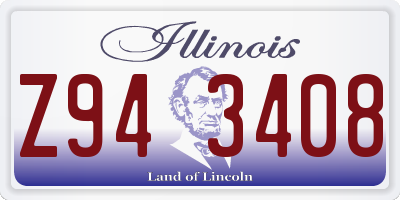 IL license plate Z943408