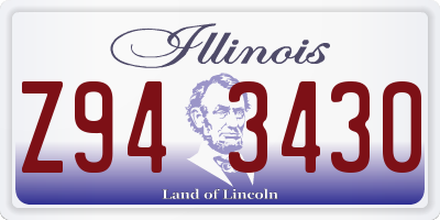 IL license plate Z943430