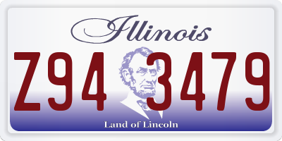 IL license plate Z943479