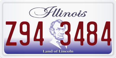 IL license plate Z943484