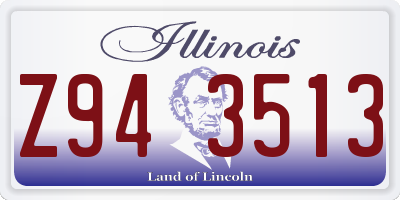 IL license plate Z943513