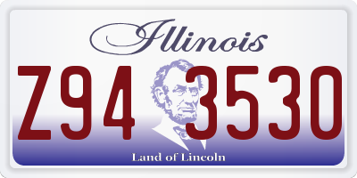 IL license plate Z943530