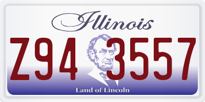 IL license plate Z943557