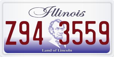 IL license plate Z943559