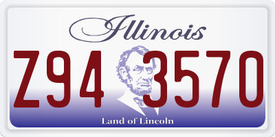 IL license plate Z943570