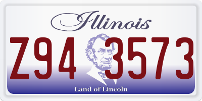 IL license plate Z943573