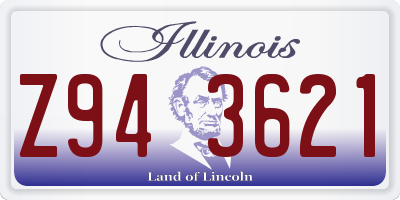 IL license plate Z943621