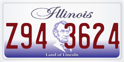 IL license plate Z943624