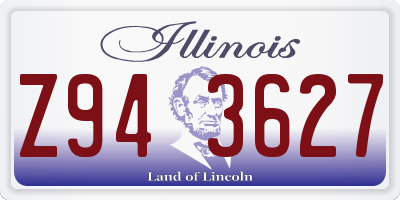 IL license plate Z943627