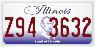 IL license plate Z943632