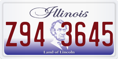 IL license plate Z943645