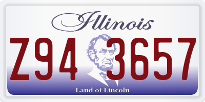 IL license plate Z943657