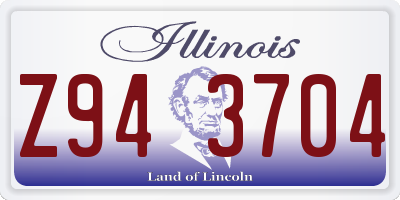 IL license plate Z943704