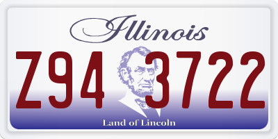 IL license plate Z943722