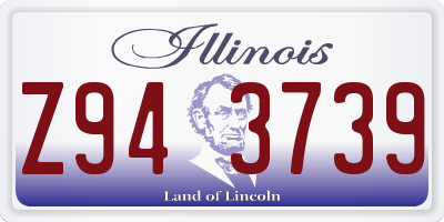 IL license plate Z943739