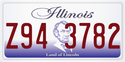 IL license plate Z943782