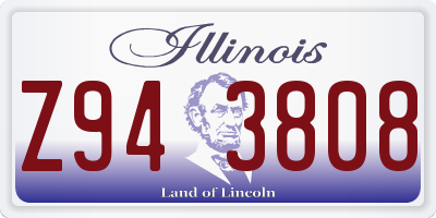 IL license plate Z943808