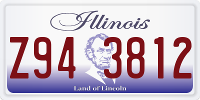 IL license plate Z943812